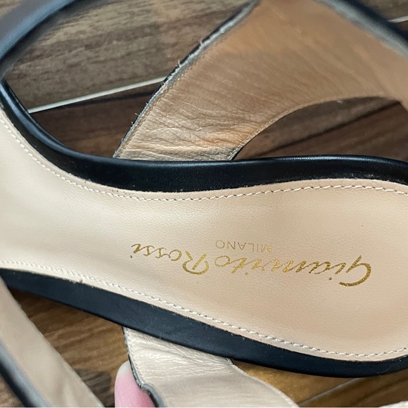 Gianvito Rossi Black Leather Ankle Strap Heels | Made in Italy | Size 36 Europe - Picture 9 of 9